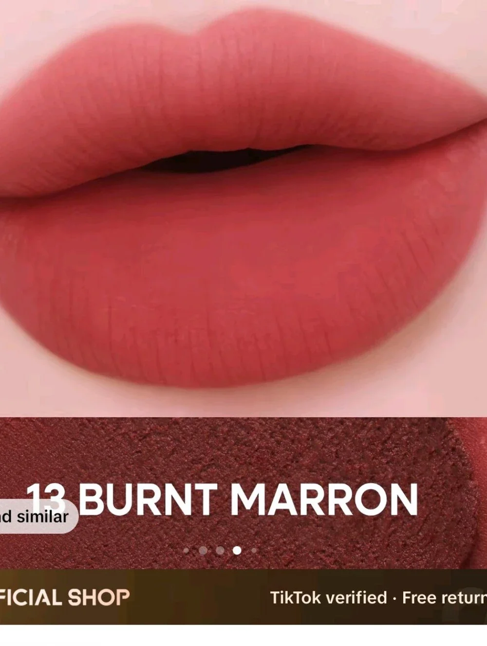 Colorgram Red Bomb Nude Blur Tint - Burnt Maroon Shade 13